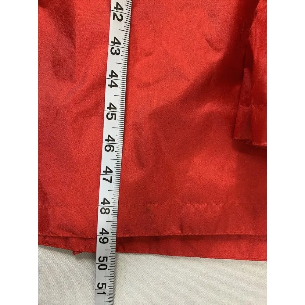 J. Gallery Women's Extra Long Rain Jacket Red Size 12 - Image 9