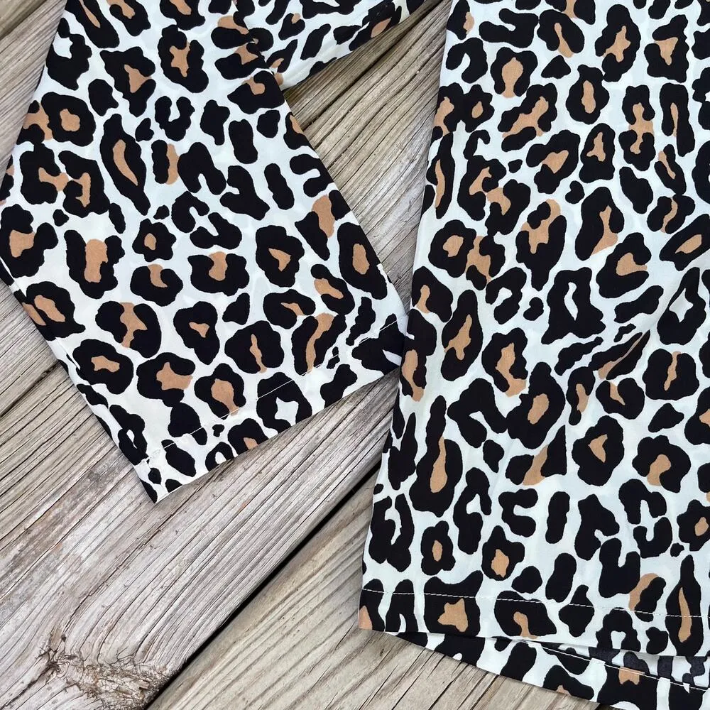 Banana Republic Women's Cheetah Print Pajama Top Size S. NEW - Image 3