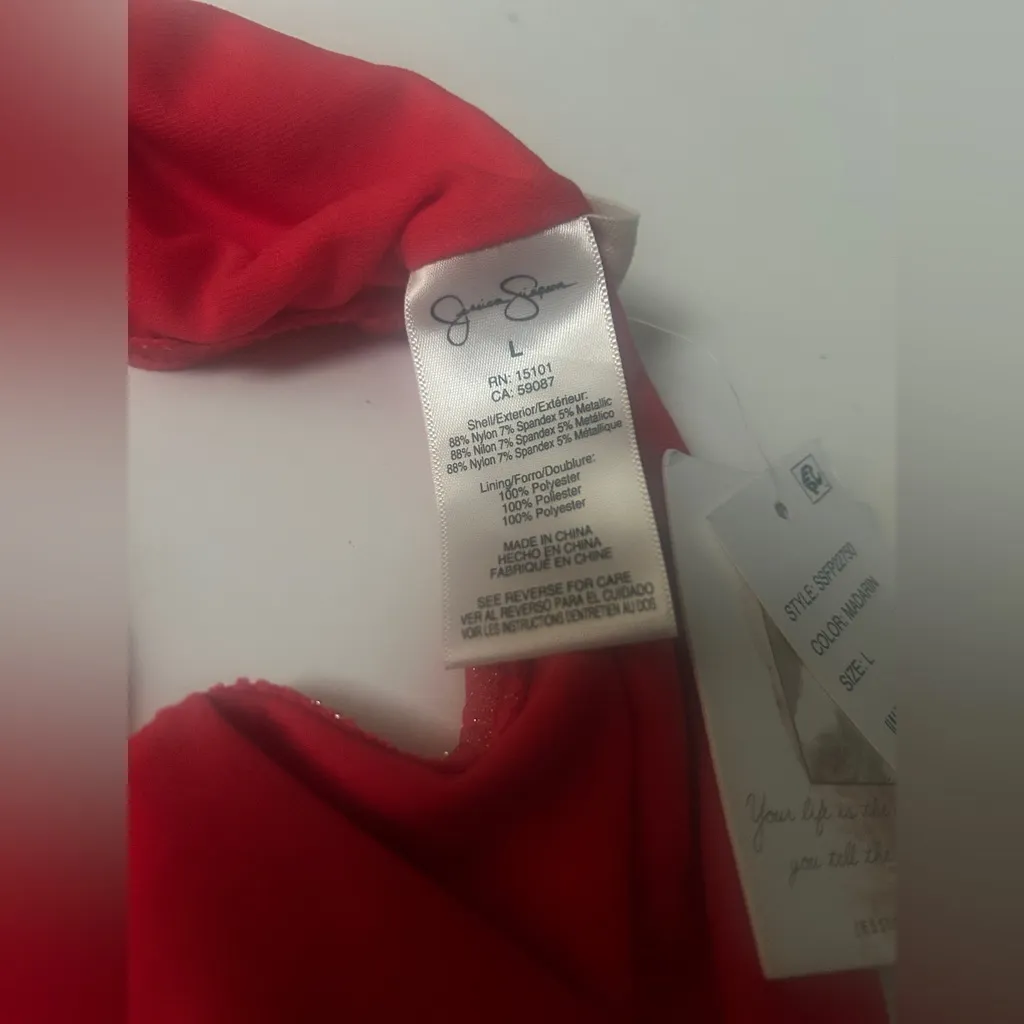 Jessica Simpson Women’s Flower Printed High-Waist Bikini Bottom Large - Image 7