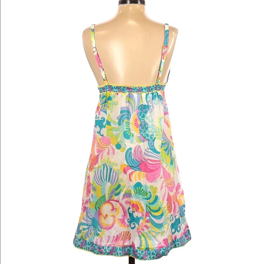 Trina Turk Multicolored Retro Y2k Floral Dress XS - Image 2