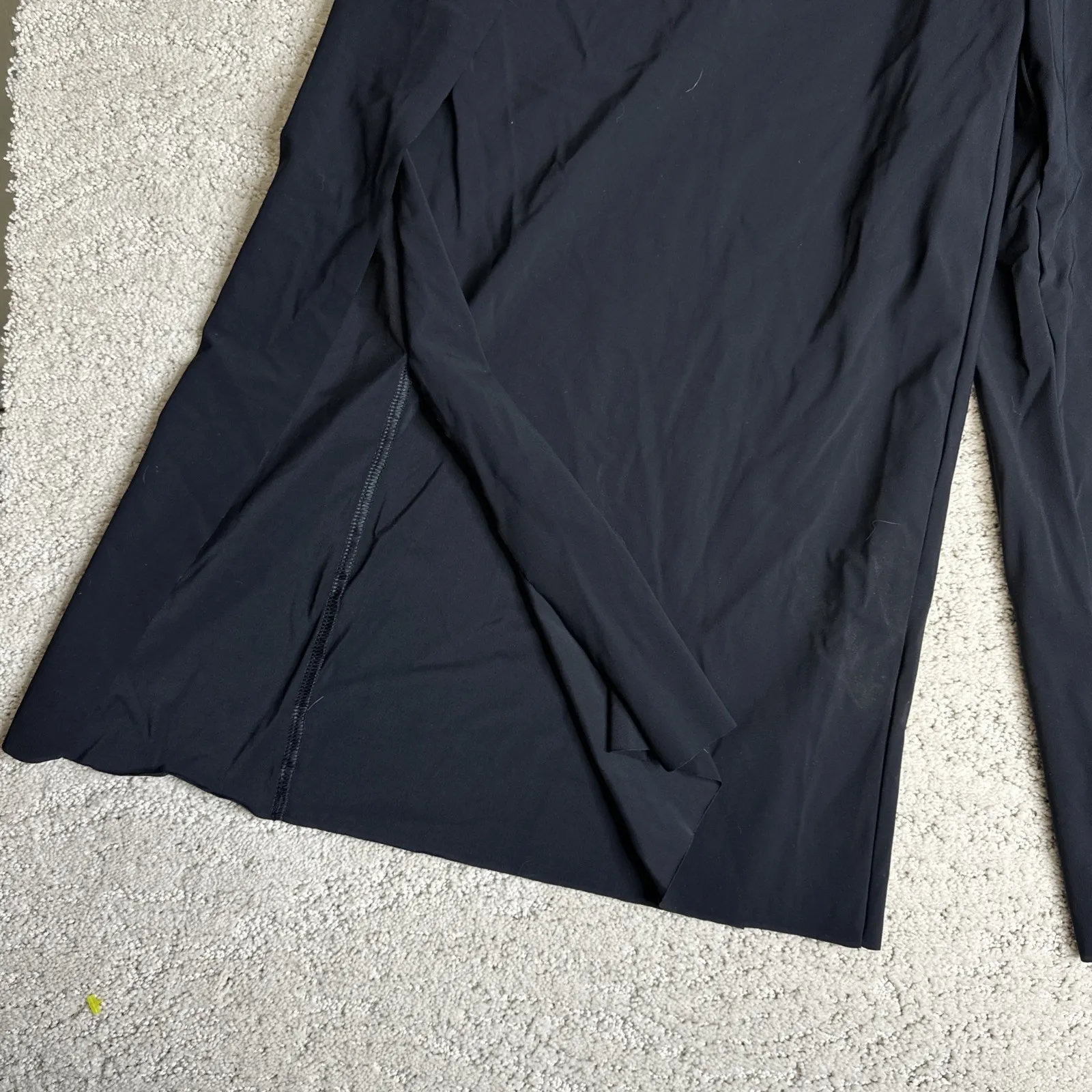 Women's Athleta‎ Size 12 Wide Leg Black Cropped Pant Elastic Waist - Image 3