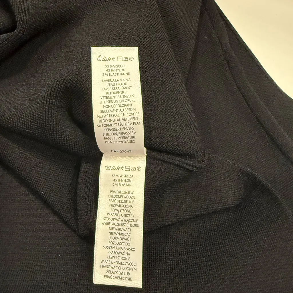 Camila Coelho Elegant Black Sleeveless Dress with Pearl Accents Size M NWT 249$ - Image 8