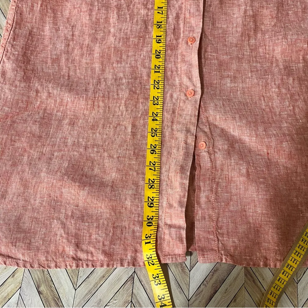 GARNET HILL Easy‎ Linen Long Sleeve Button Up Shirt Tunic Lagenlook Casual Large - Image 10