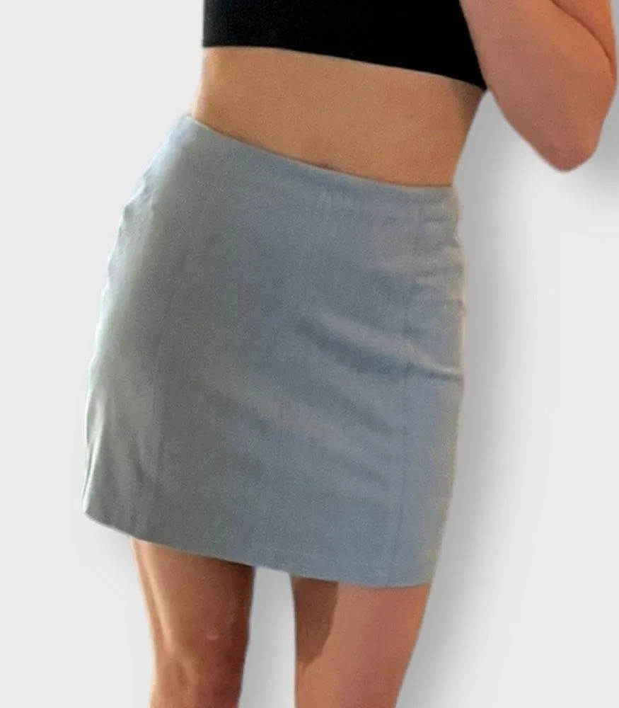 Blue High Waist Molly Green  Mini Skirt - Image 3