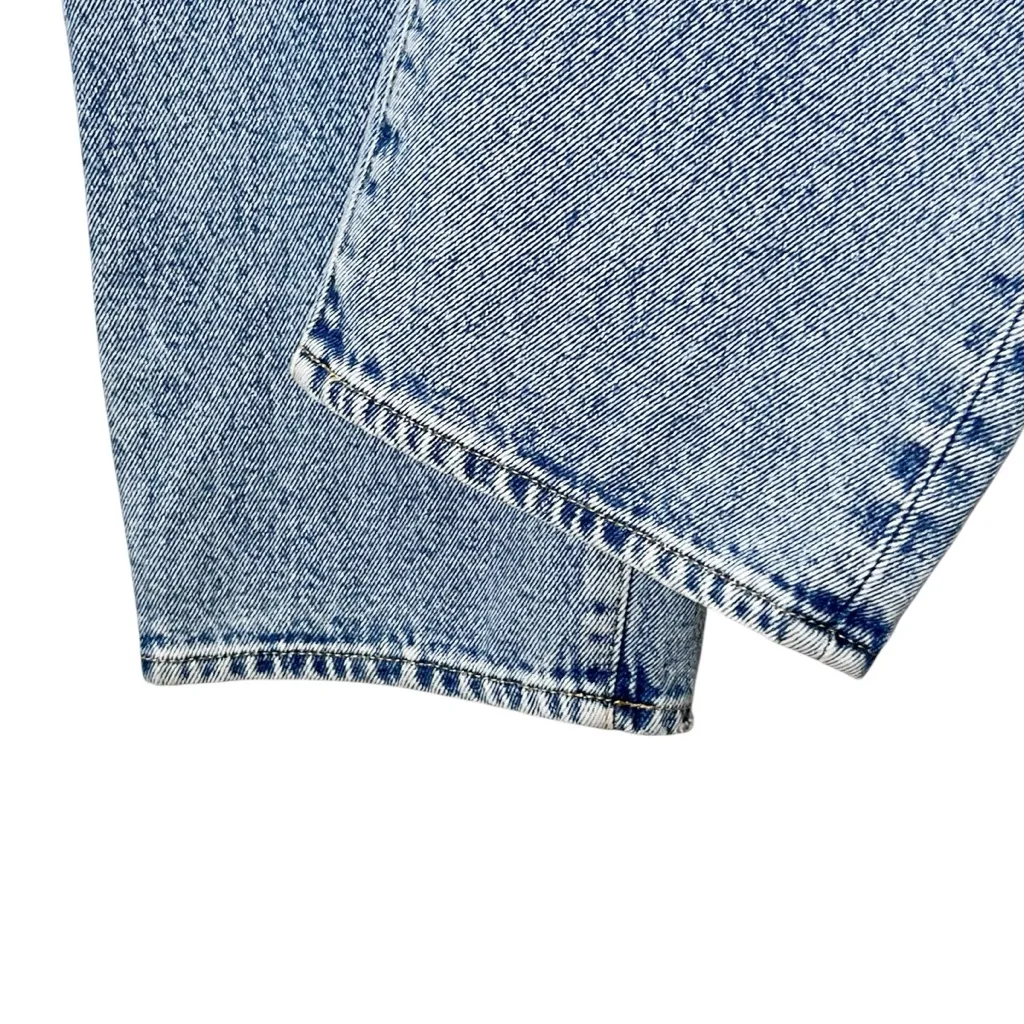 Madewell Petite Baggy Straight Jeans Size 24P Blue Olvera Wash Y2K Casual Denim - Image 7