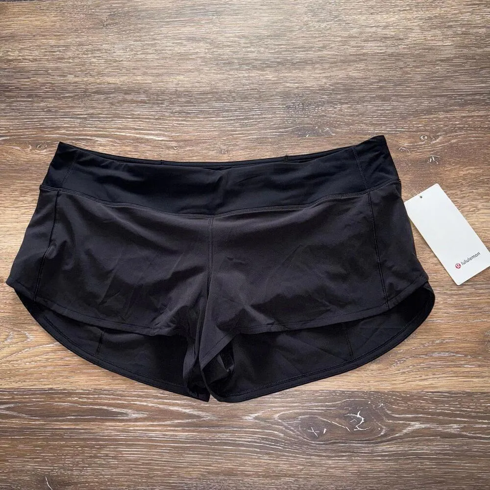 Lululemon  Speed Up Short Low Rise 2.5” Lined Black Size 14 NWT - Image 2