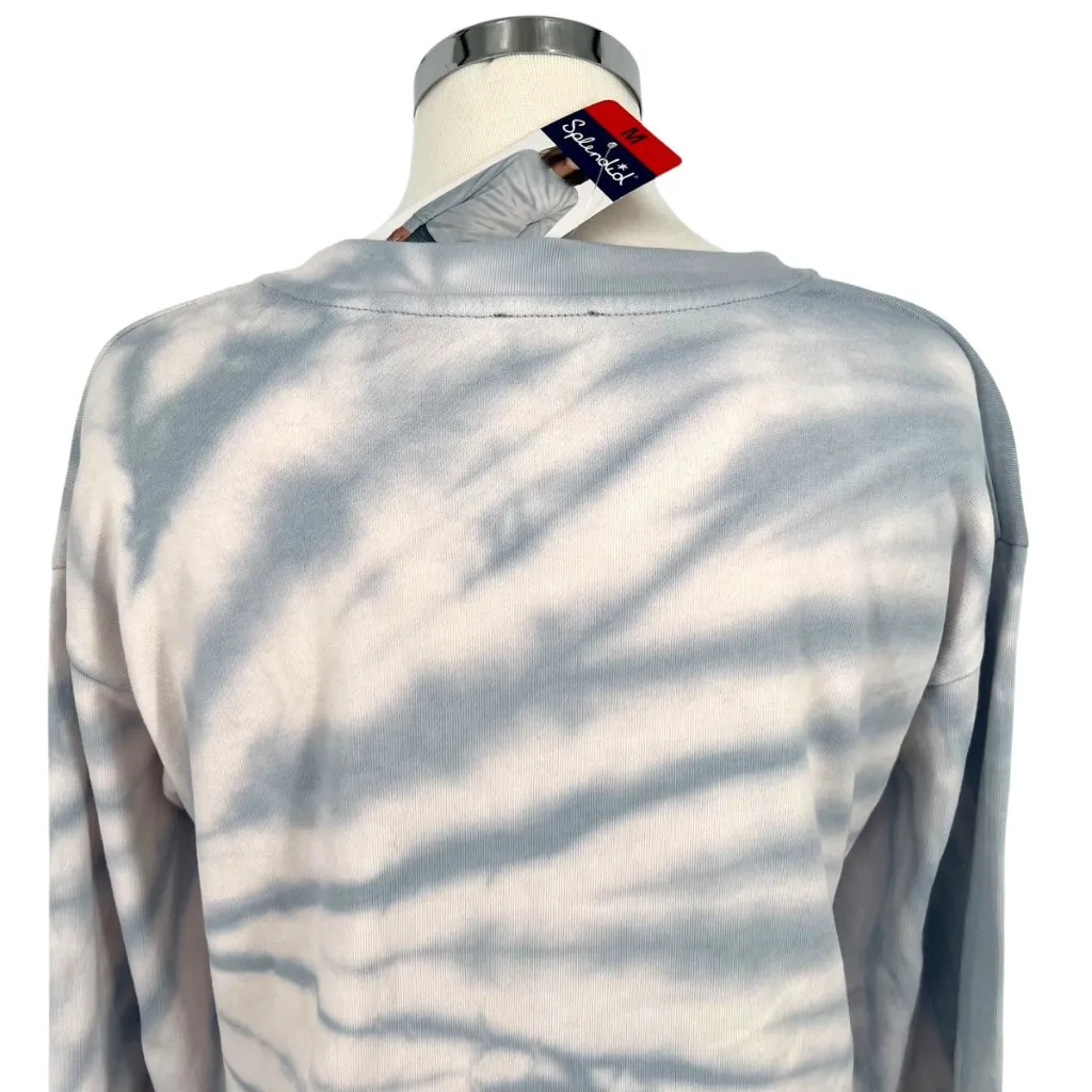 Splendid Tie-Dye Casual Crewneck Sweatshirt Blue Gray White Size Medium NWT - Image 9