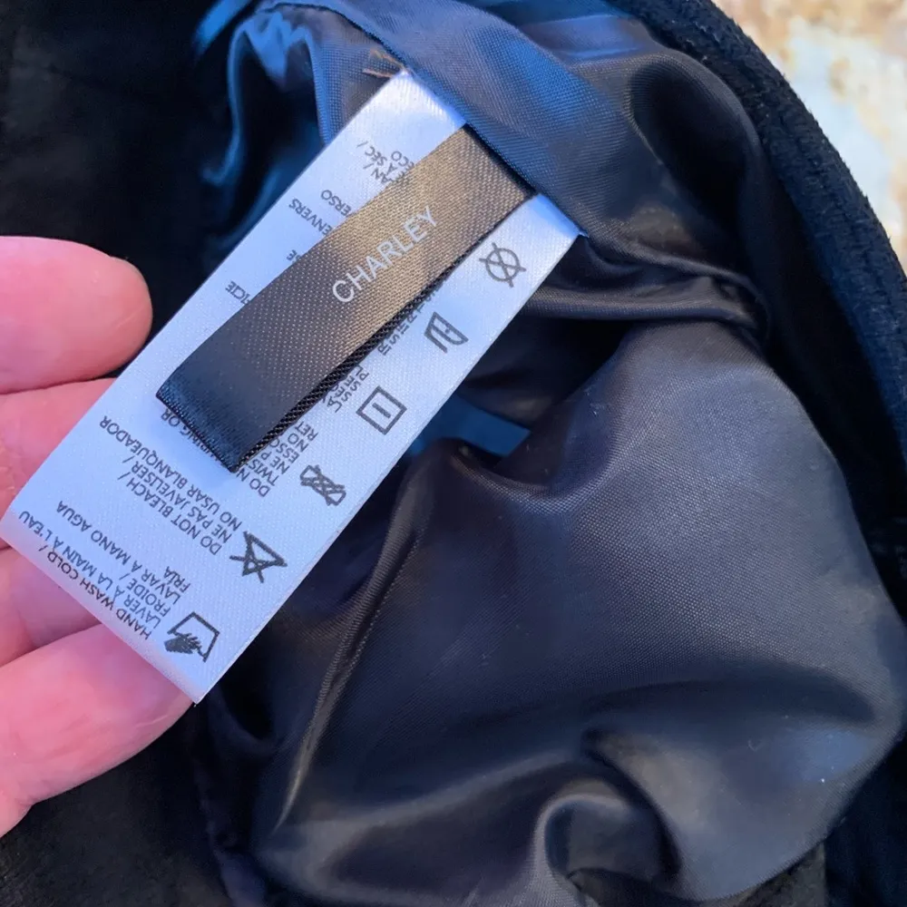 NEW Buffalo David Bitton Faux Suede Black Grommet Skirt Size Large L Rtl $69 - Image 9