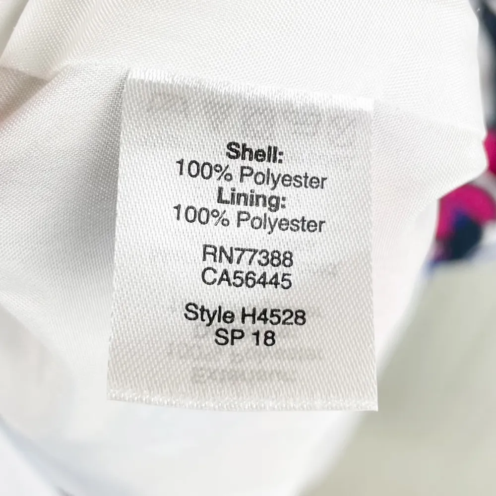 J. Crew Lace-Up Printed Dress Colorful Butterfly Print H4528 Women's Size Medium - Image 9