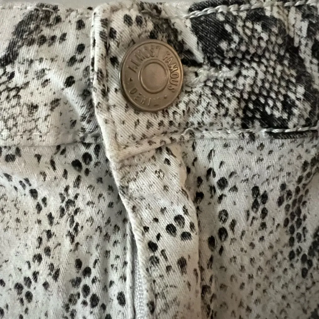 Almost Famous Black and White Snakeskin Print Skirt Mini Going Out Club - Image 4