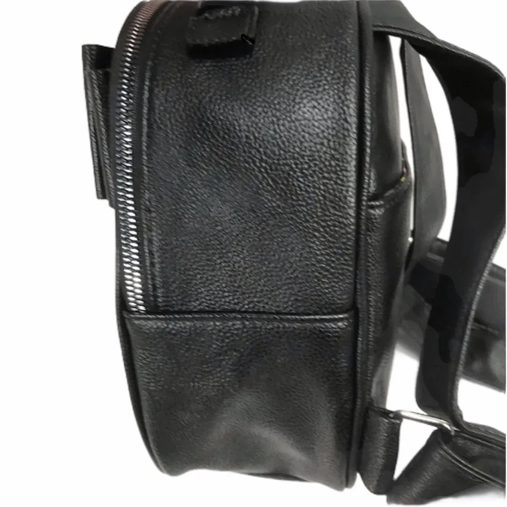 Betsey Johnson Striped Mini Backpack with Bow, Black, Pink, Green - Image 4