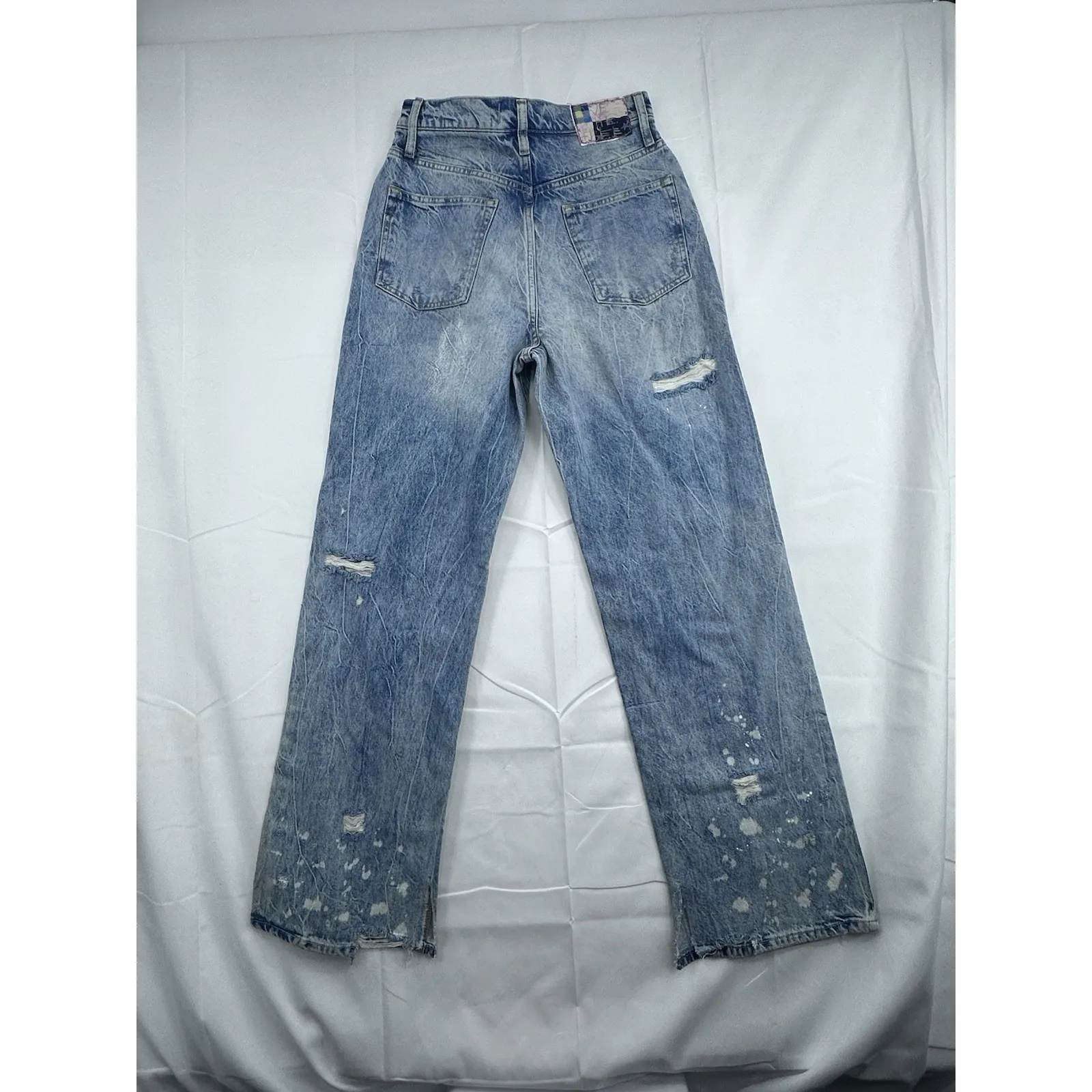 Free People With The Band Relaxed Jeans Women's Size 29 Distressed High Rise - Image 5