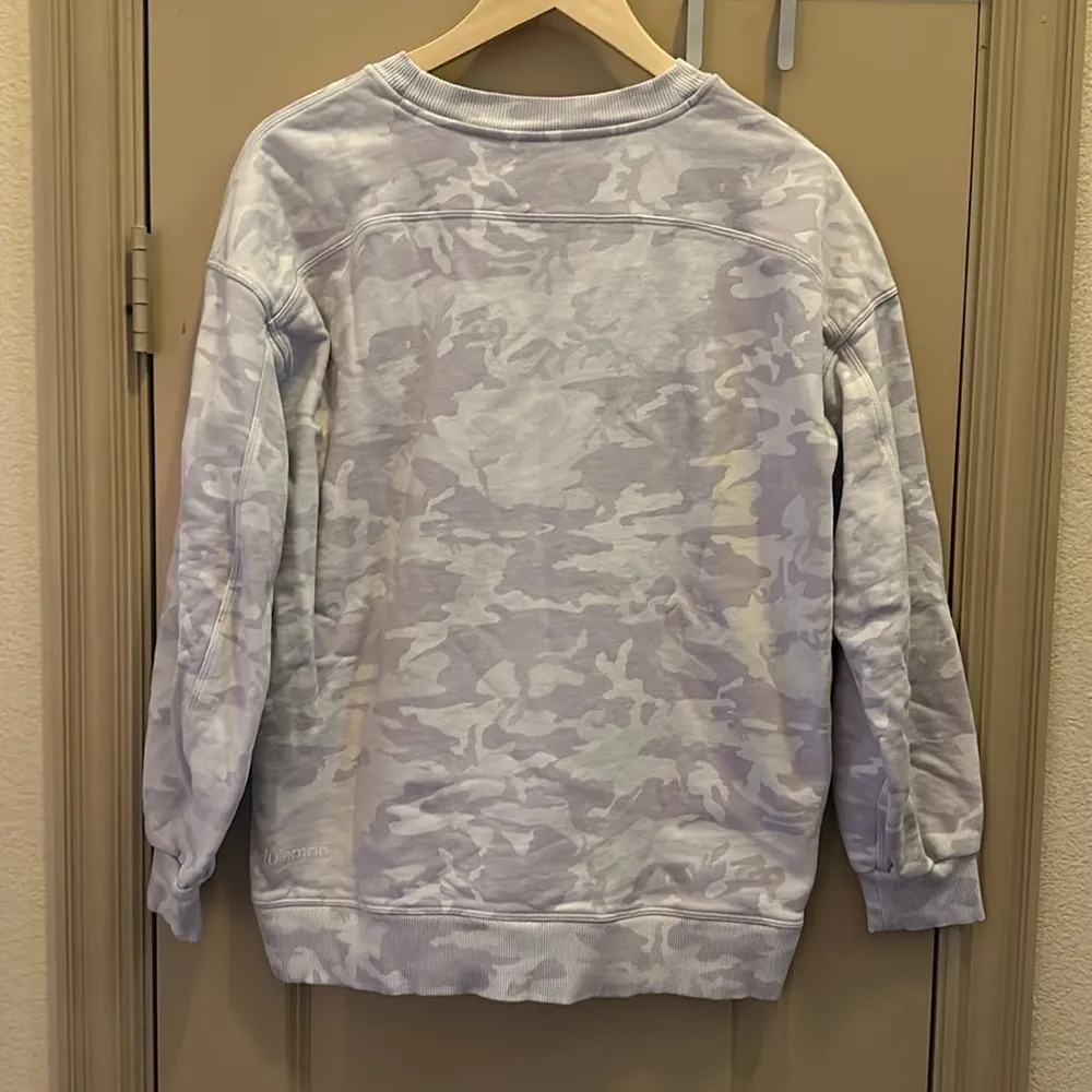 Lululemon Perfectly Oversized Sweater Grey Camo - Image 3