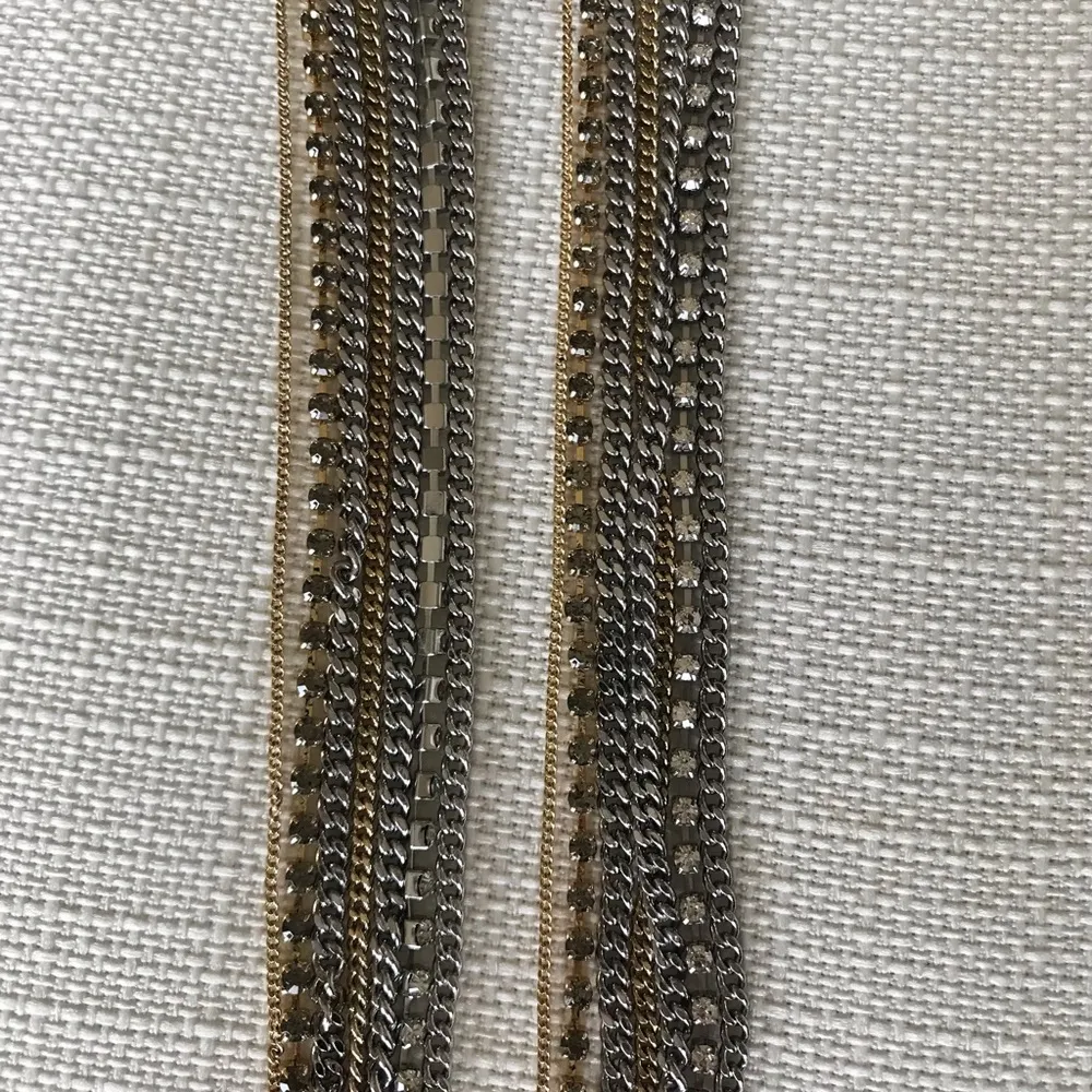 All Saints Cailin Crystal Stud Long Earrings NWT - Image 5