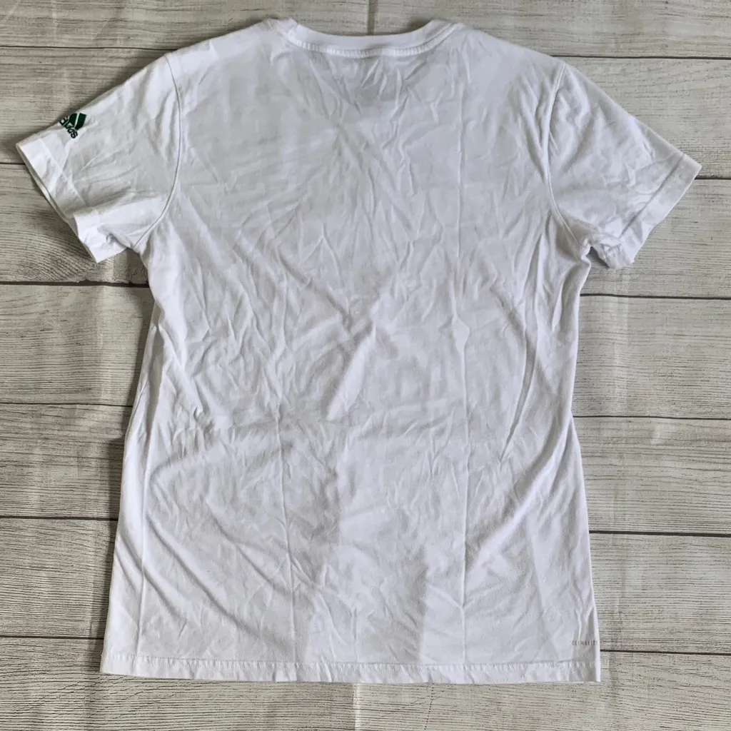 adidas White University of Miami Logo Women’s Short Sleeve T-shirt - Image 4