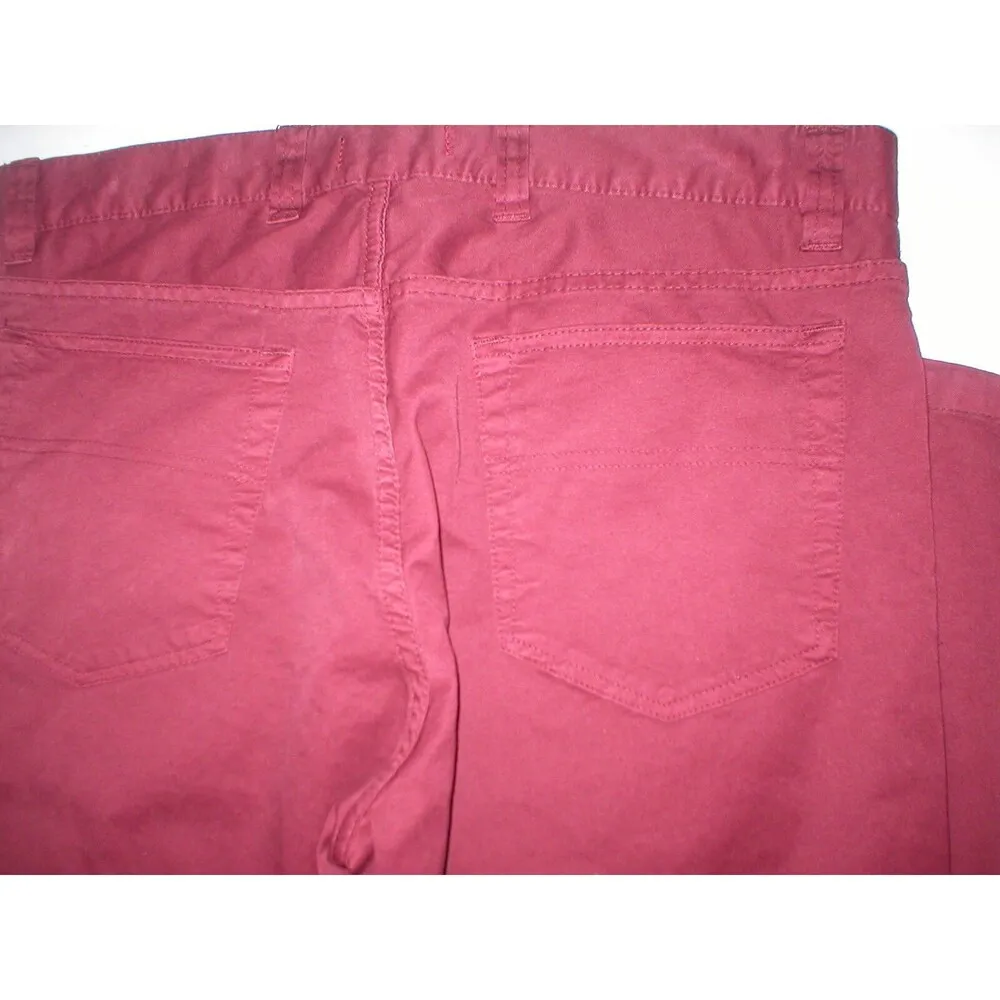 NWT New Womens Saks Fifth Avenue $148 Slacks Pants Red Dark 34 Tall 34 Inseam - Image 4