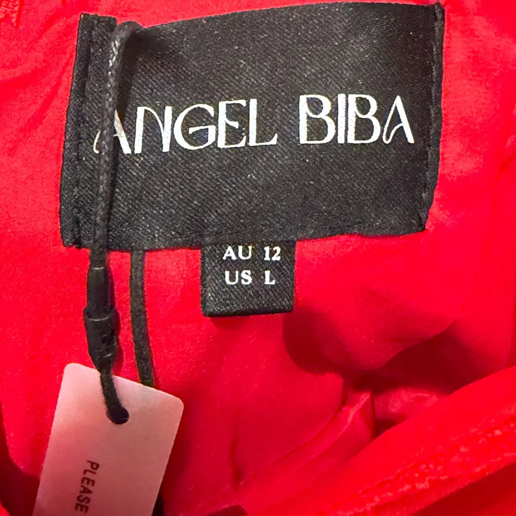 Angel Biba Red Fit & Flare Mini Dress – NWT Tulle Hem, Valentine’s Day - Image 4