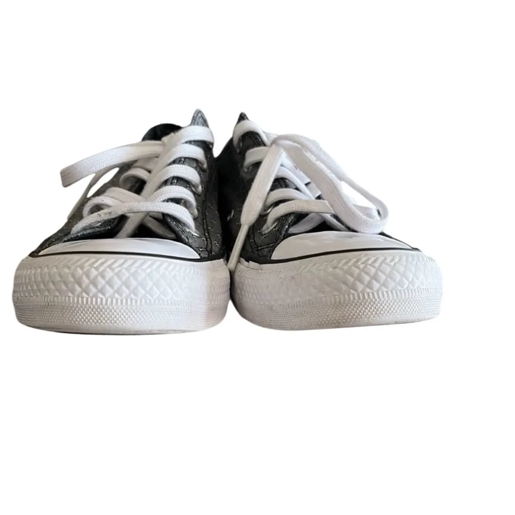 CONVERSE All Stars Low Sneakers Unisex Big Kid 4 Women’s 5 Mens‎ 4 Gray White - Image 3
