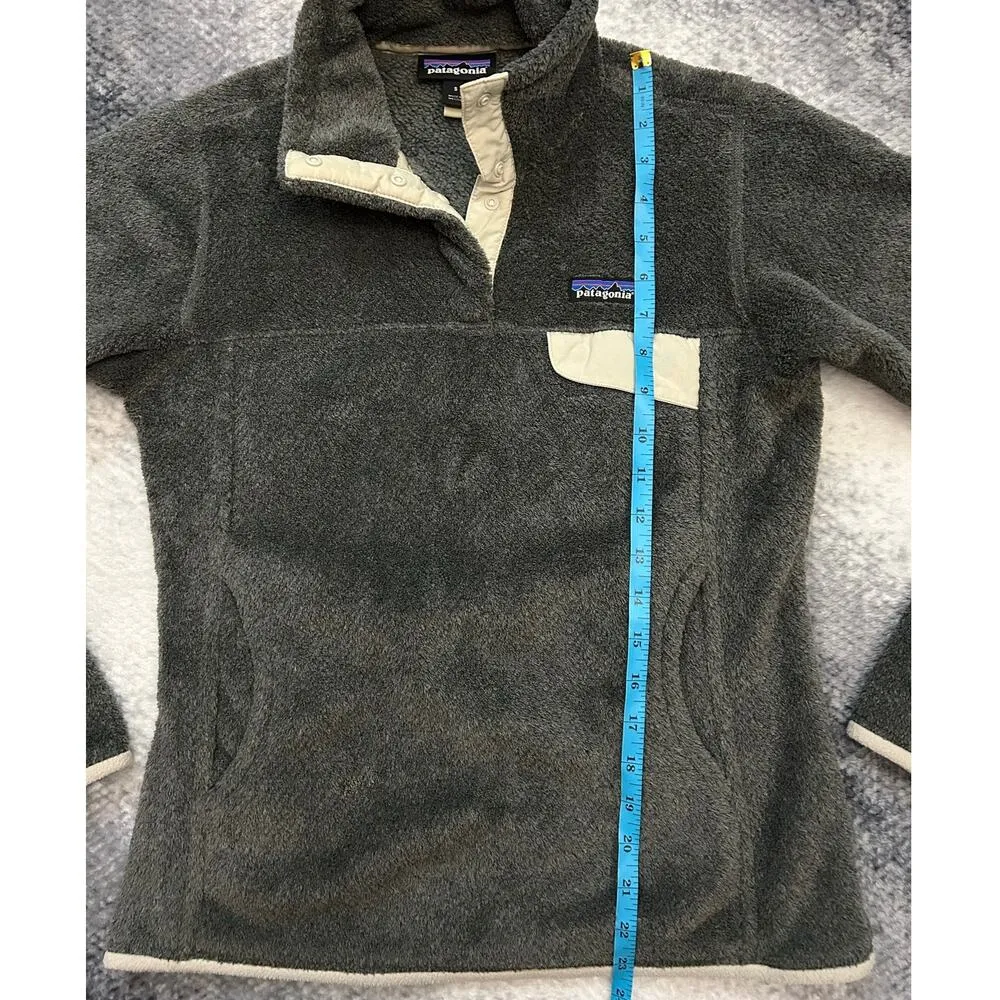 Patagonia Women's Re-Tool Snap-T Pullover Feather Gray Fleece Sweater Size Small - Image 8