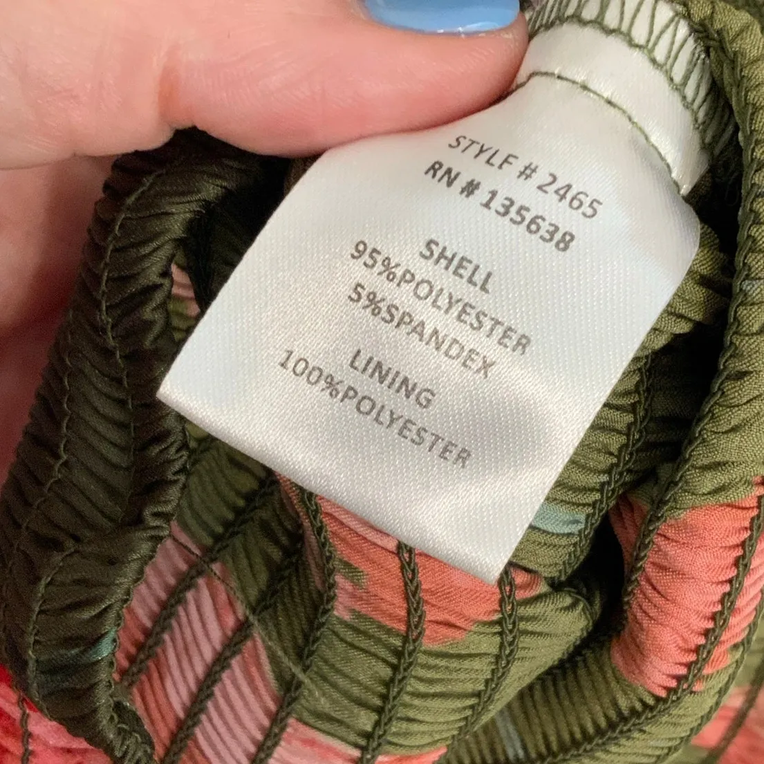 Hutch Olive green‎ top size small - Image 3