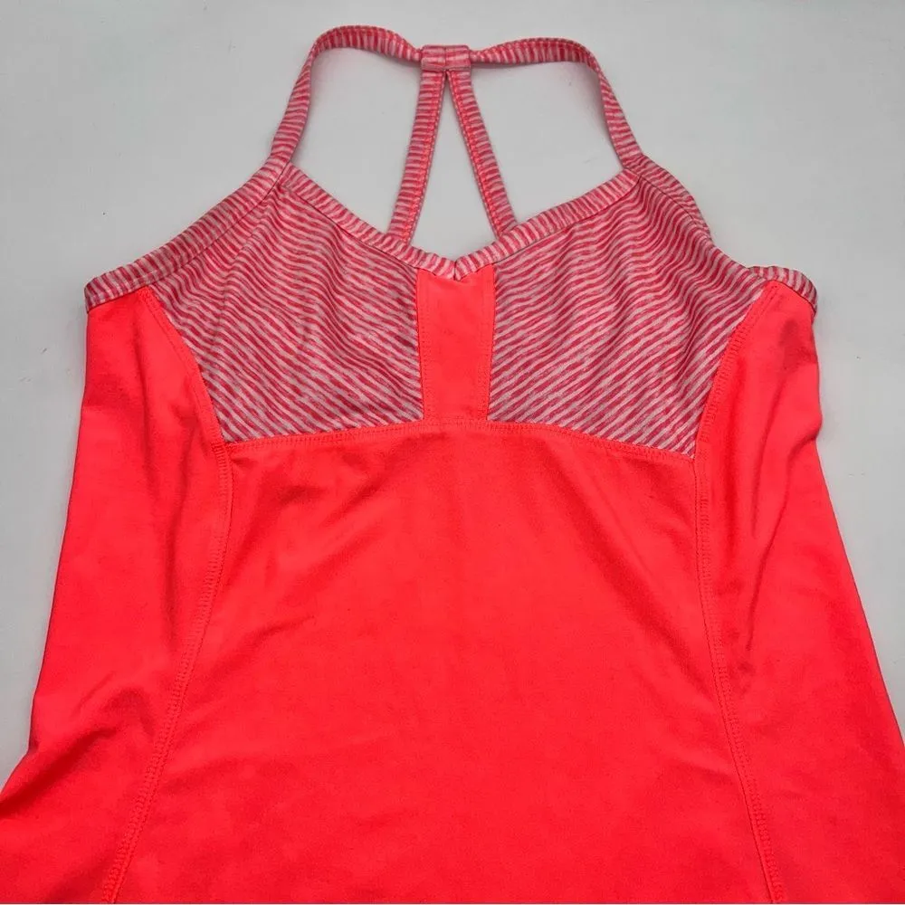 RBX Highlighter Pink/White Athletic Women's Tank Top w/Racer Back Straps Size Sm Pink - Image 2