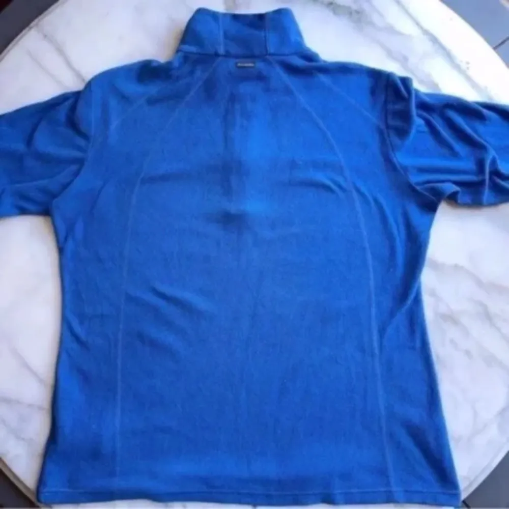 Columbia Women's Blue 1/4 Zip Pullover Sweater - Image 2