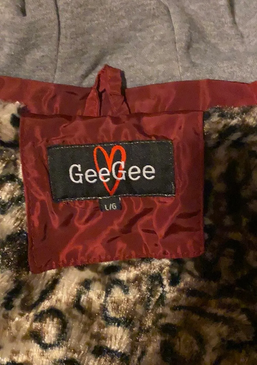 GeeGee Red Vest With Leopard Lining L - Image 6