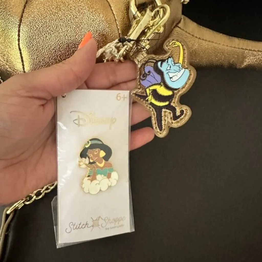 Loungefly Stitch Shoppe Disney Aladdin Genie Lamp Crossbody Purse NEW - Image 10