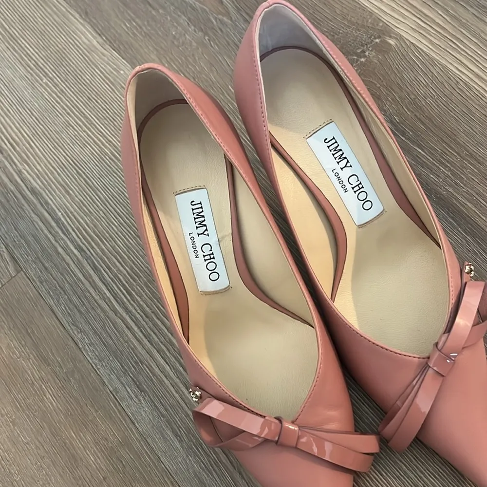 Jimmy Choo New  pink bow pumps - Image 2