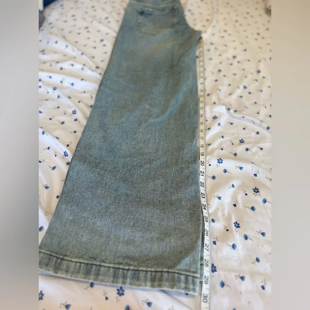 EUC PacSun Casey Low Rise Baggy Wide Leg Jeans Sz: 26  Light Wash Streetwear Y2K - Image 4