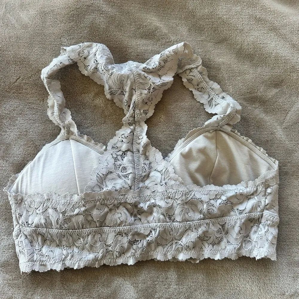 Wishlist Cream Lace Bralette with Adjustable Straps - Image 2