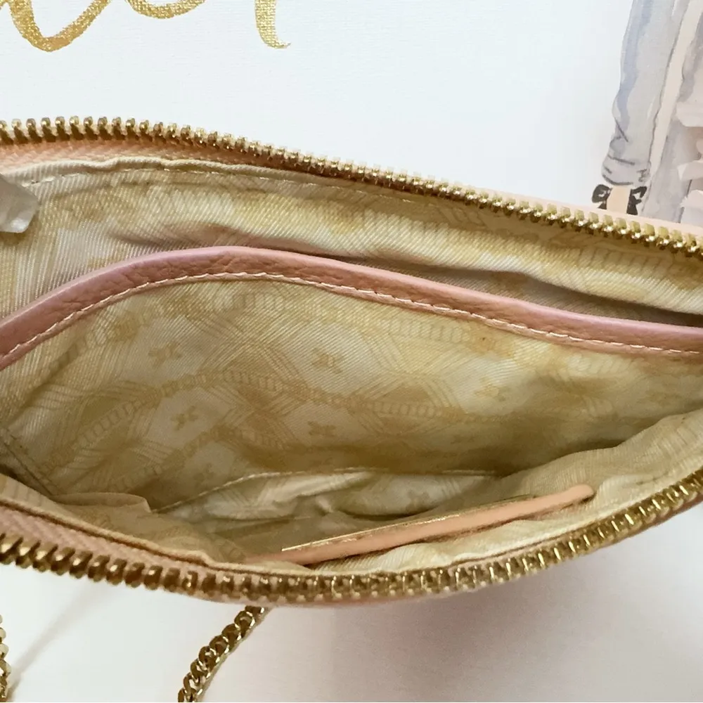 Sancia Lana Coin Purse Cross Body Square Mini Bag with Tassels In Canyon Rose - Image 11