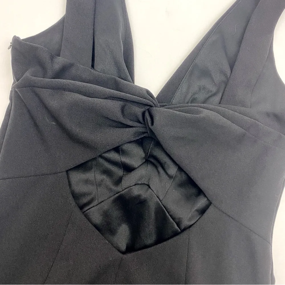 Katie May X Anthropologie BHLDN Eva Damaris Twist Front Midi Sheath Dress Black - Image 8