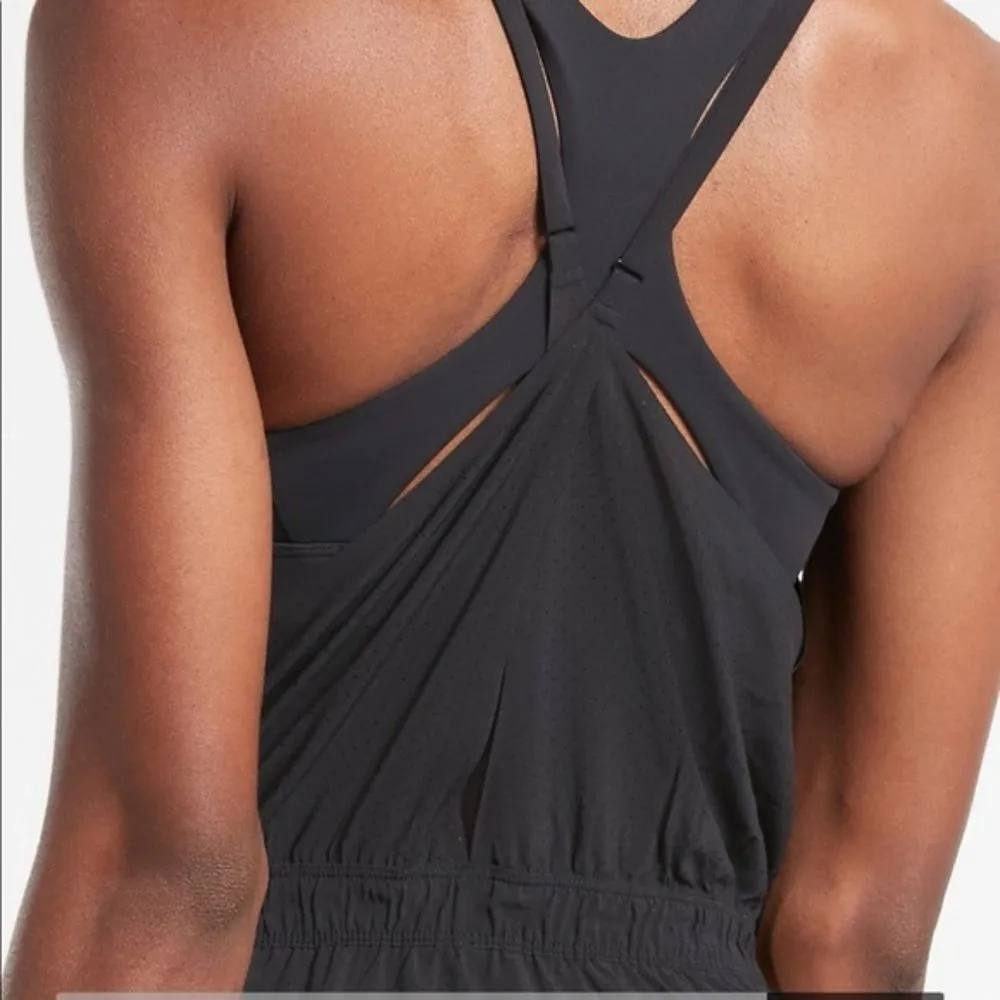NEW Athleta Black Run With It Romper | L - Image 9