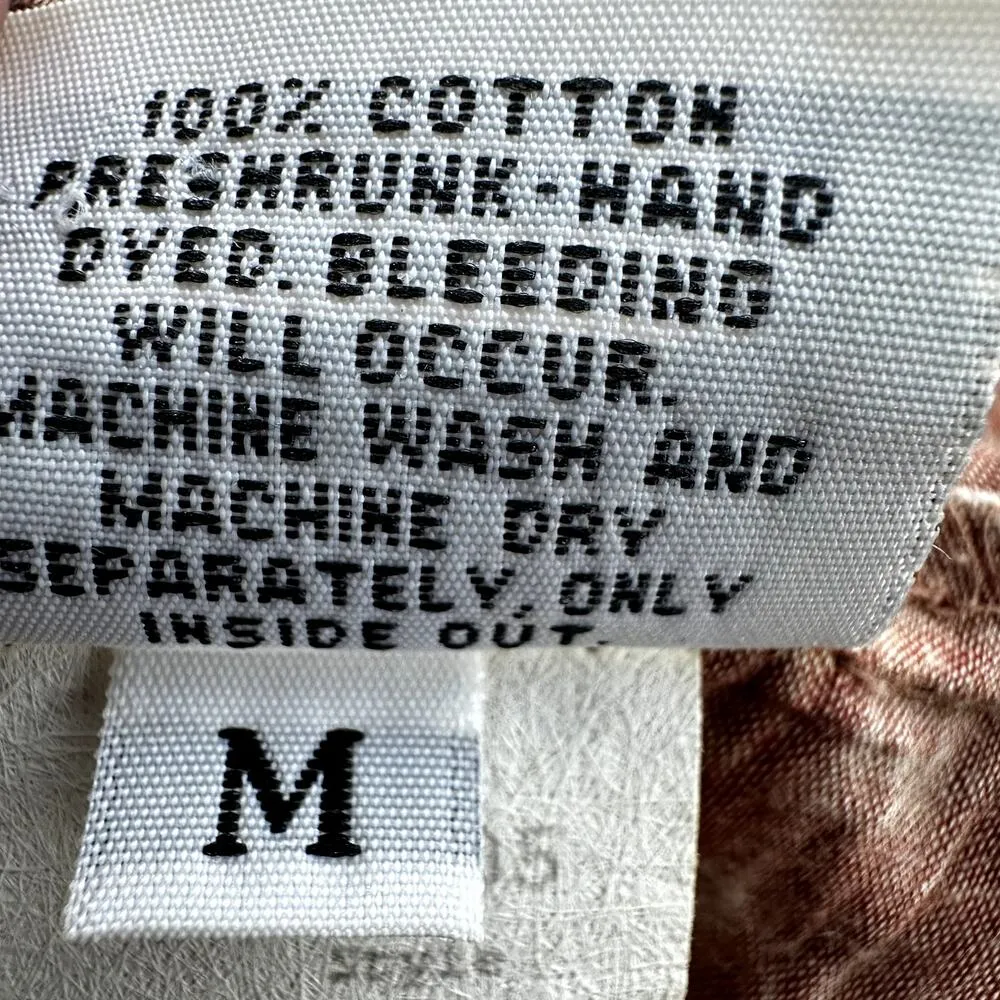 CP Shades Wide Leg Pants Elastic Waist Pull On Breathable 100% Cotton Brown M - Image 3