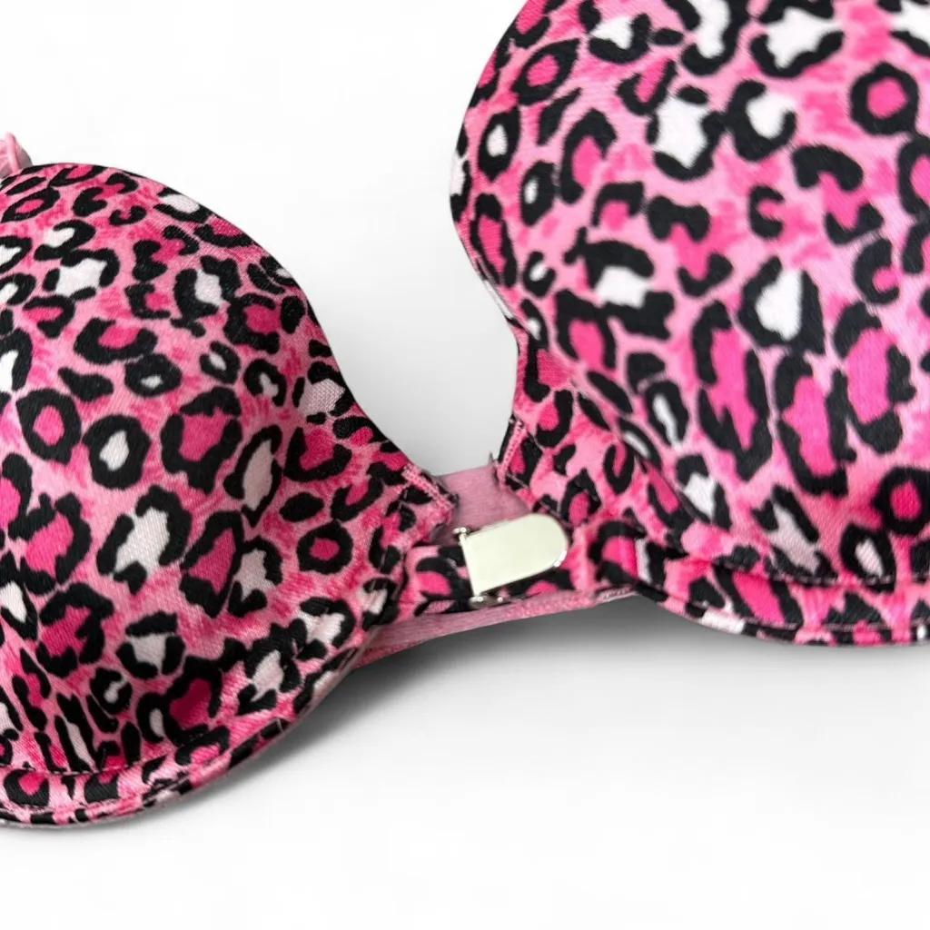 Y2K Pink Cheetah Bra Size undefined - Image 2