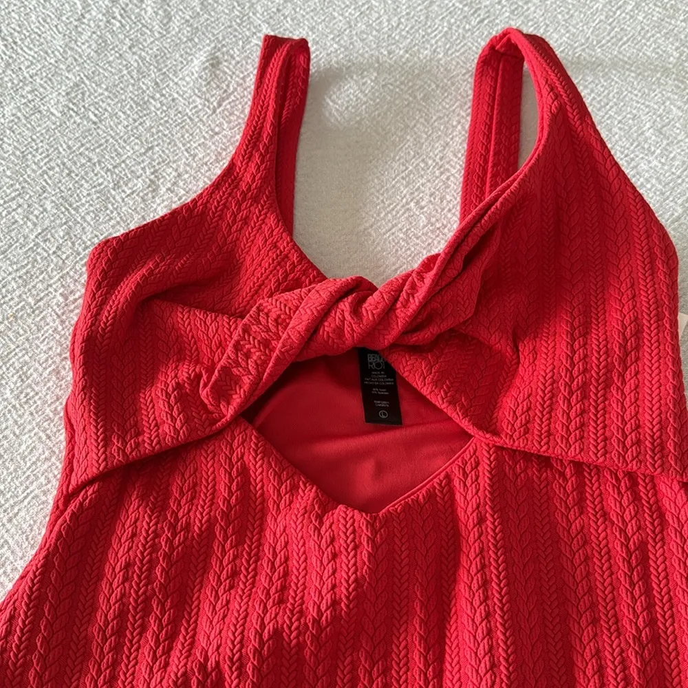 Beach Riot Tyler Texture One-Piece Swimsuit, Red, Size Large, $168 - Image 3