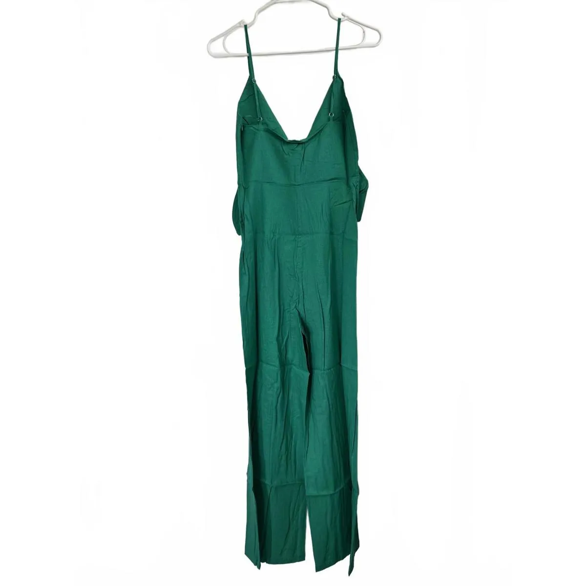 Mango Bow Linen Jumpsuit Green NWT XS - Image 7