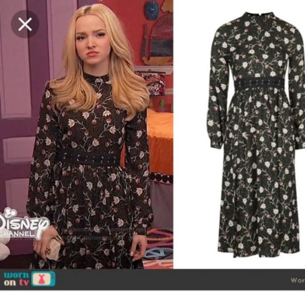 Topshop Woodland Floral Lattice Dress - Image 2