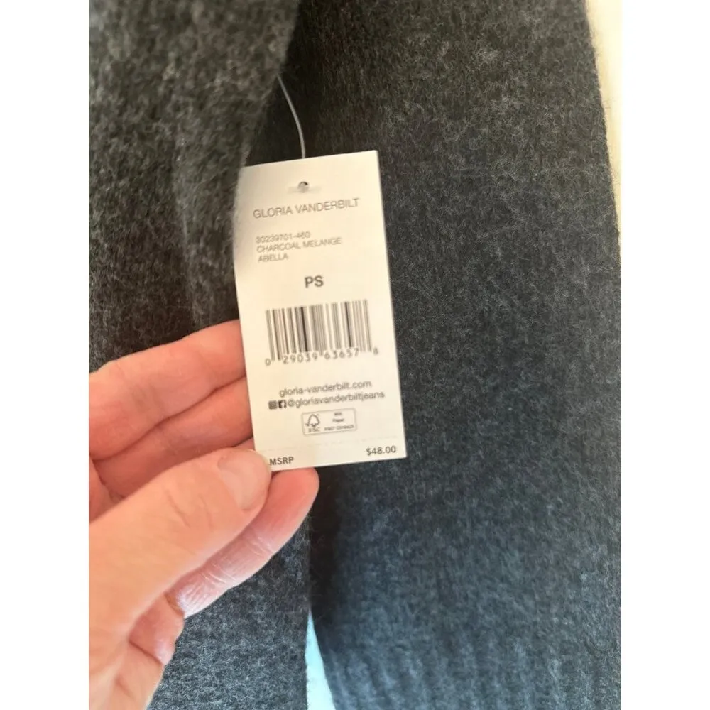 Gloria Vanderbilt Grey Collared Sweater size‎ PS NWT - Image 3