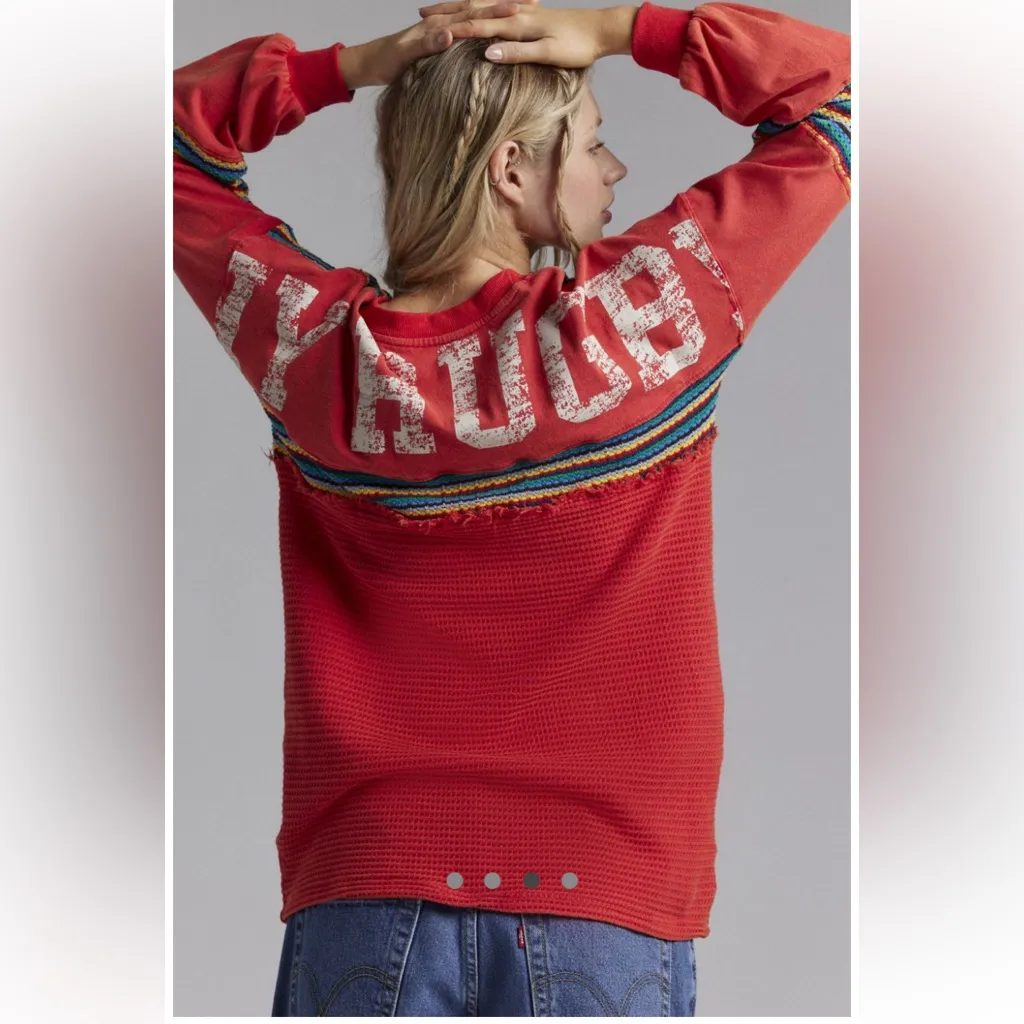 NWOT URBAN OUFTFITTERS BDG Apollo oversized embroidered long sleeve tee - Image 3