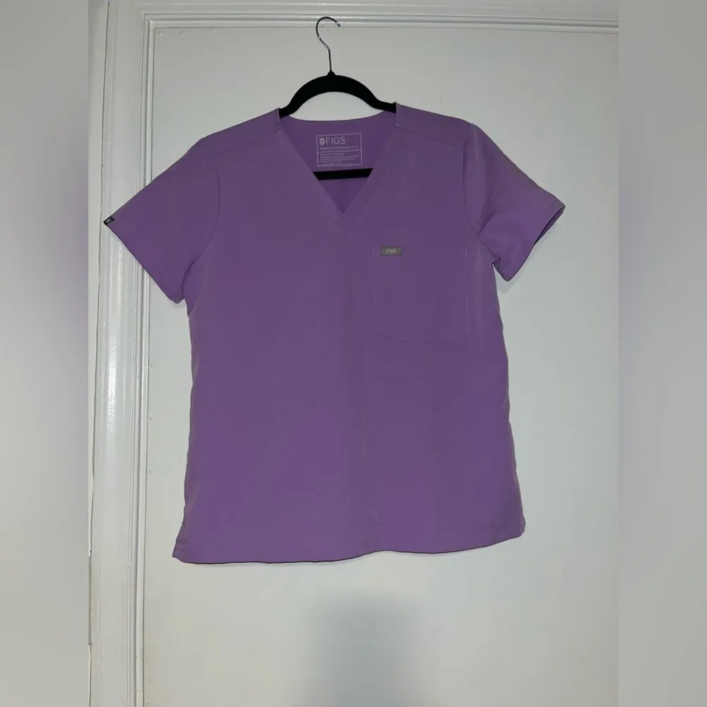 FIGS Small - Ultra Violet Catarina™ - One-Pocket Scrub Top Technical Collection - Image 2