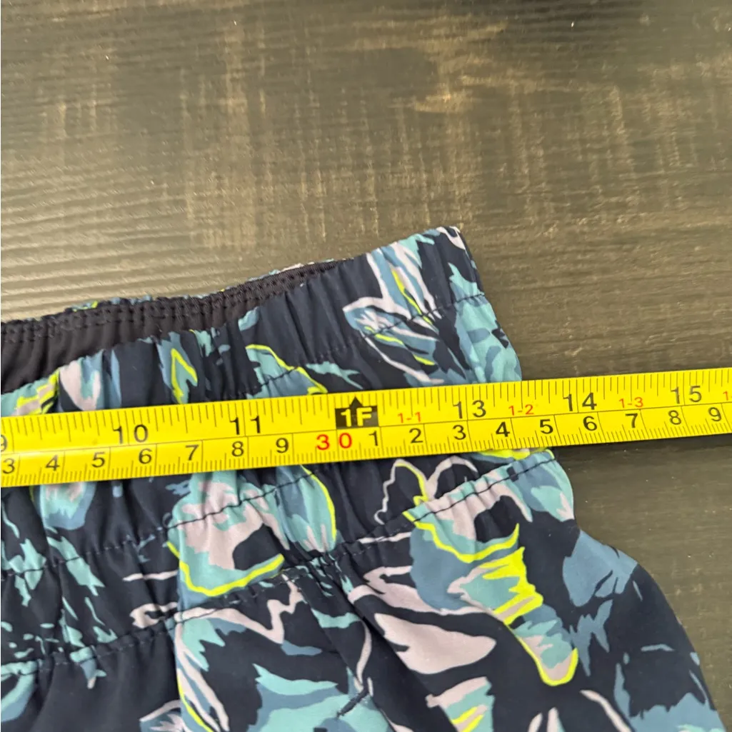 Layer 8 Floral Running Shorts Blue Multi Floral print – Size S - Image 8