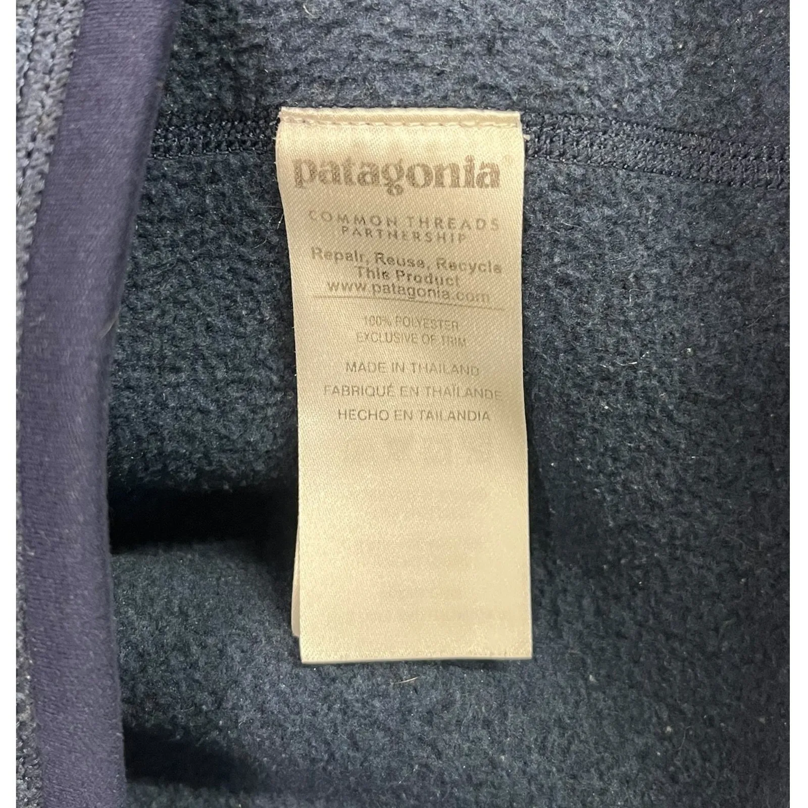 Patagonia Better Sweater Fleece Pullover Womens Medium Blue Quarter Zip Outdoor - Image 7