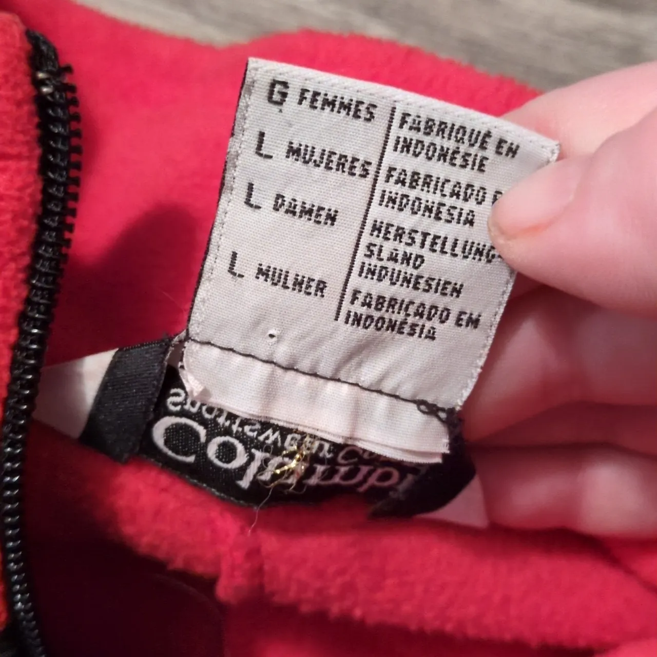 Columbia X OSU Red Black Fleece Jacket Size Large - Image 7