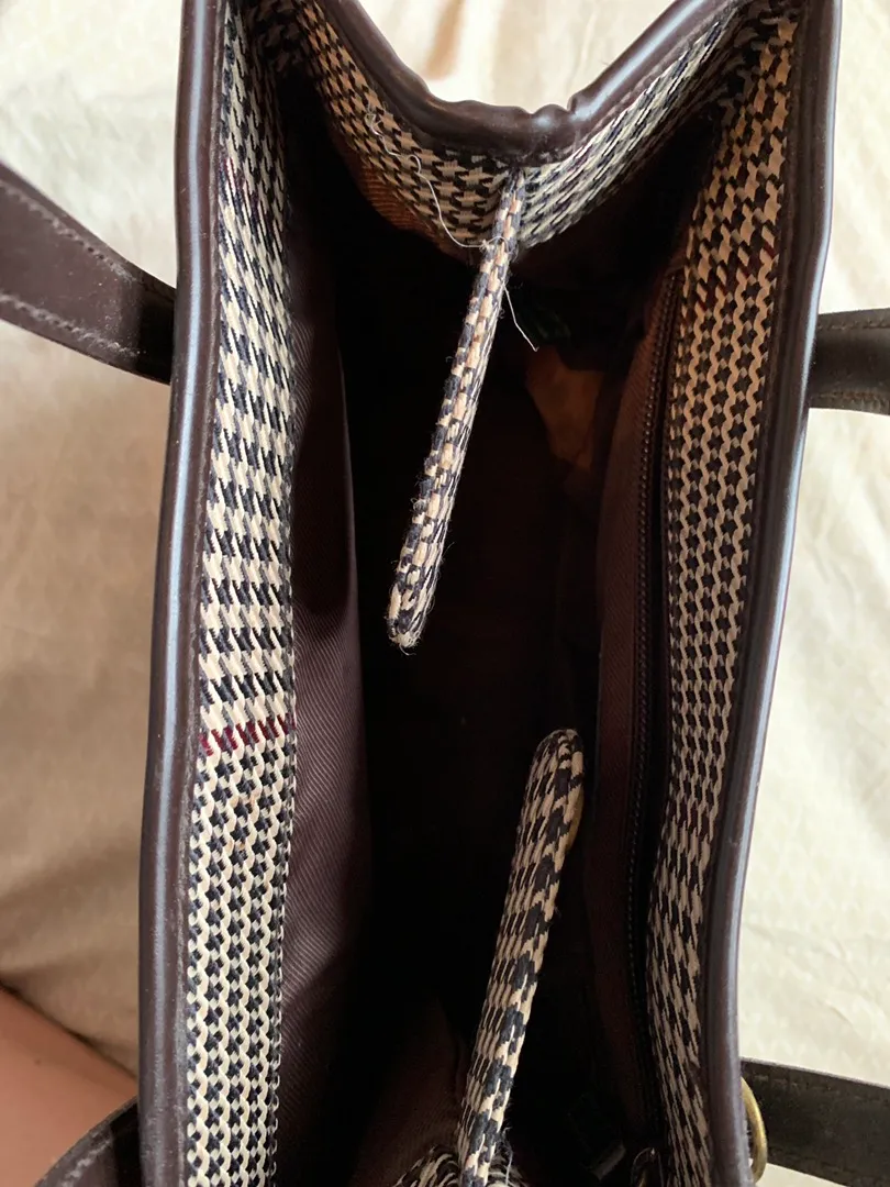 Ralph Lauren Plaid Bag - Image 4