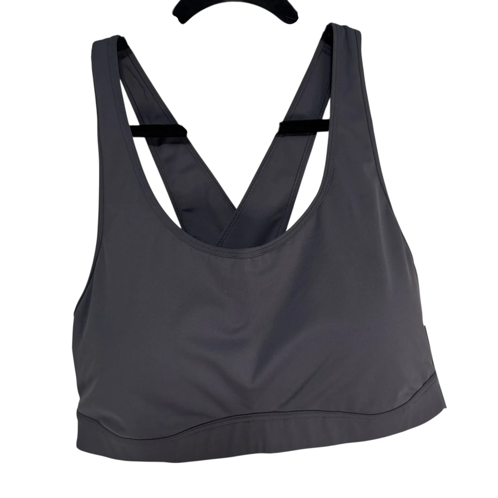 Ideology Plus Size 3X Deep Charcoal Gray Medium Impact Sports Bra - Image 2