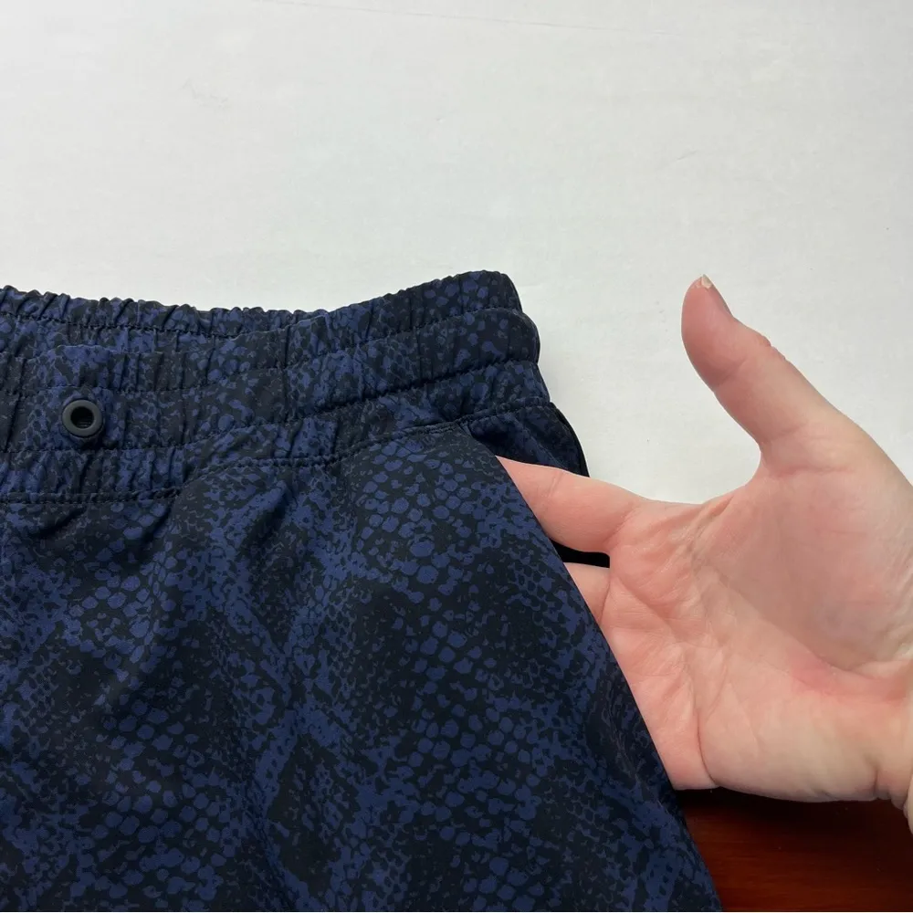 Athleta Brooklyn Jogger Black Blue Printed Pull On Womens Size 8 Athletic *FLAW* - Image 11