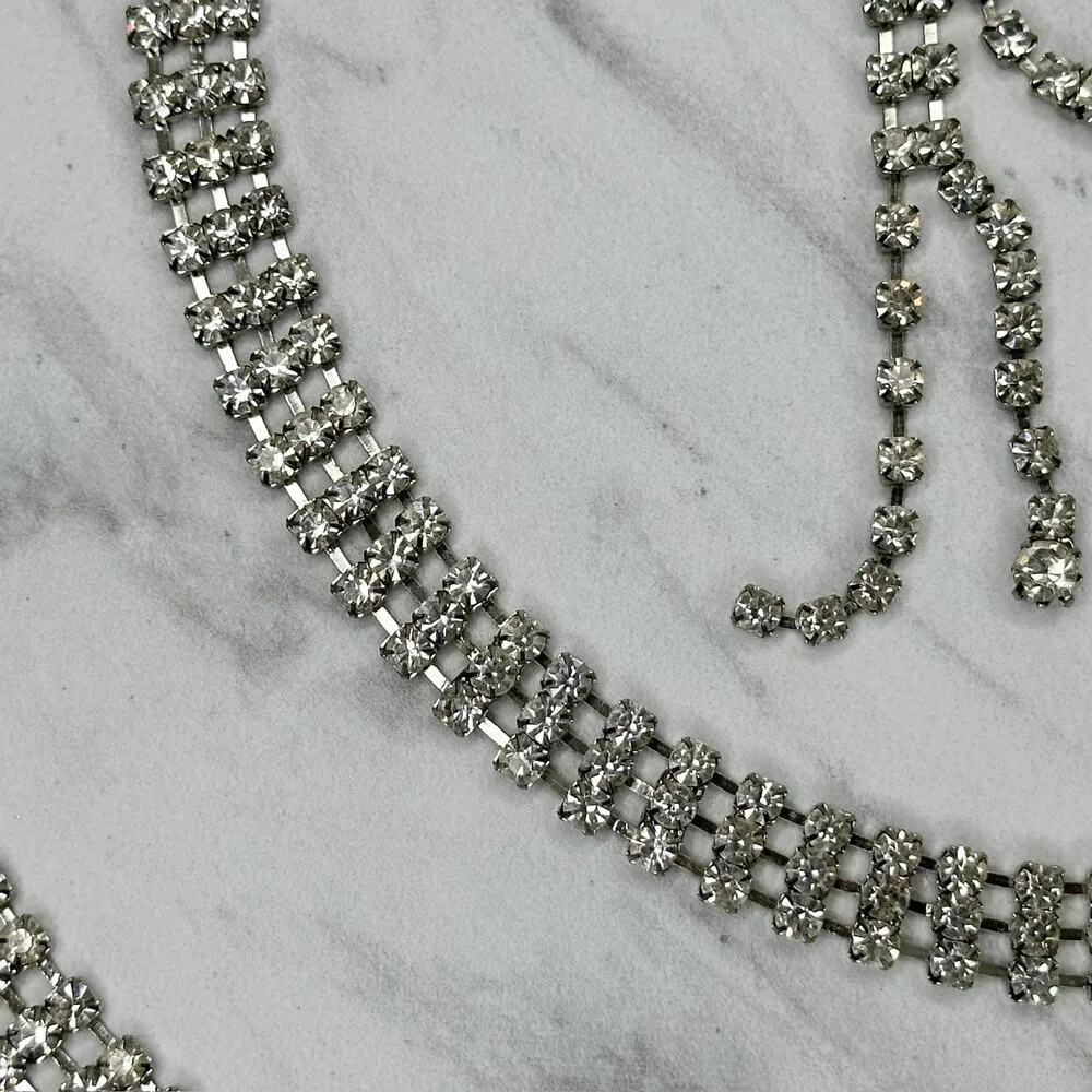 Rhinestone Heart Glam Silver Chain Link Belt Y2K Style ✨ - Image 11