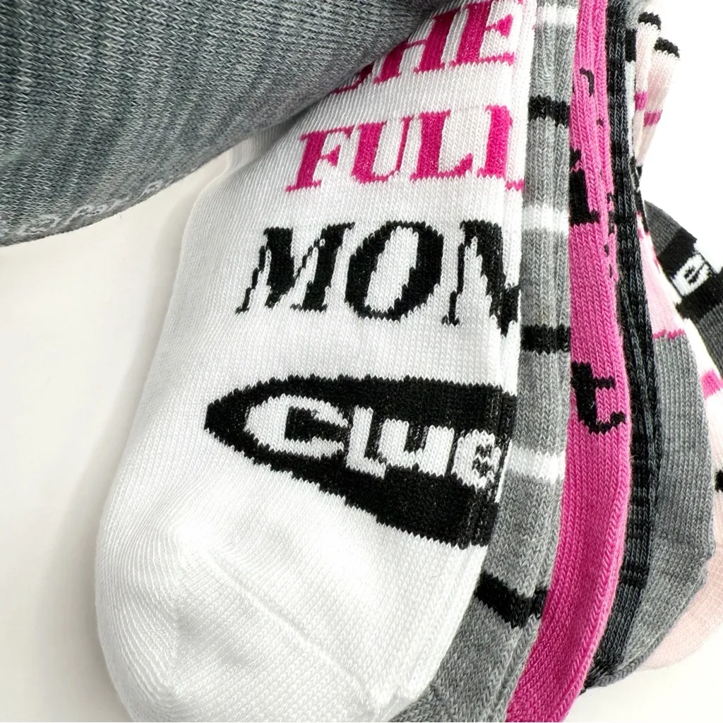 Clueless Movie Womens No Show Socks Pink Gray 90s As If Whatever Totally Cher - Image 6